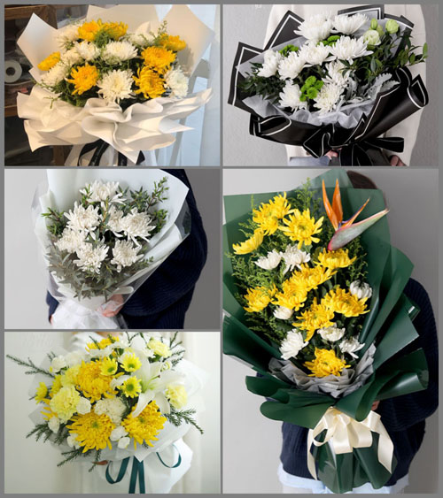 山东青岛平度市旧店镇后河南村白事花束代送